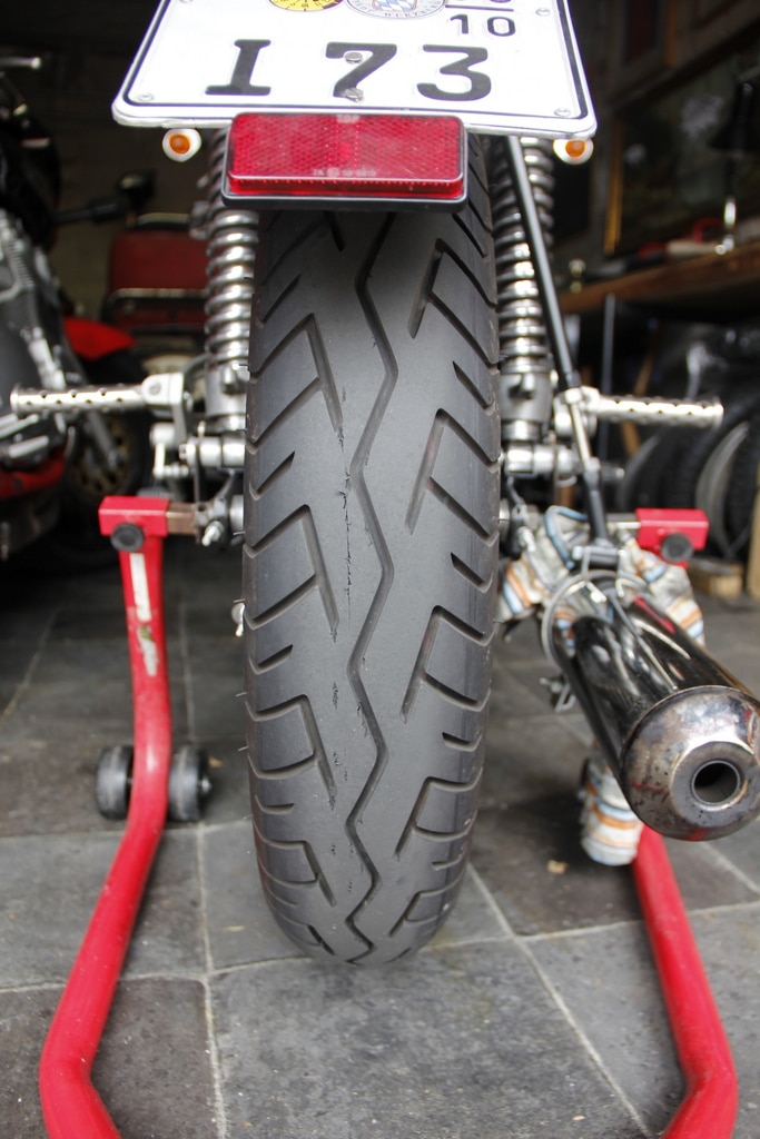 Hinterrad Reifen beschädigt Ratracer MZ
