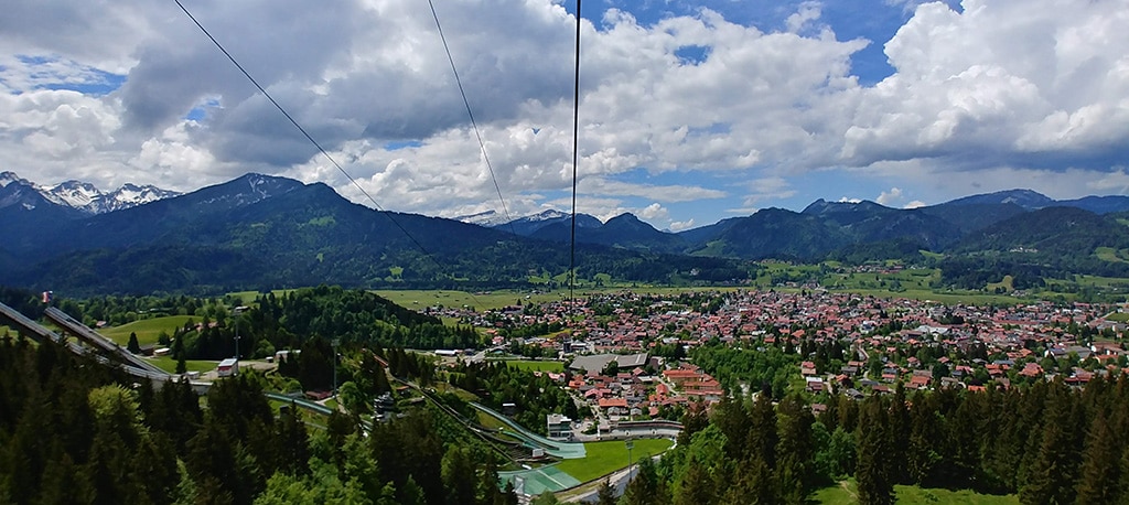 Oberstdorf von der Nebelhornbahn