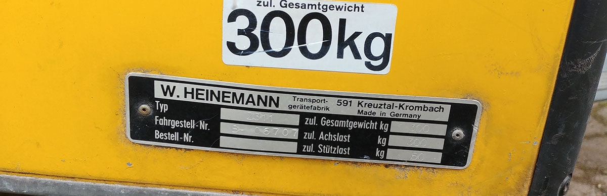 Heinemann Z311 Anhänger