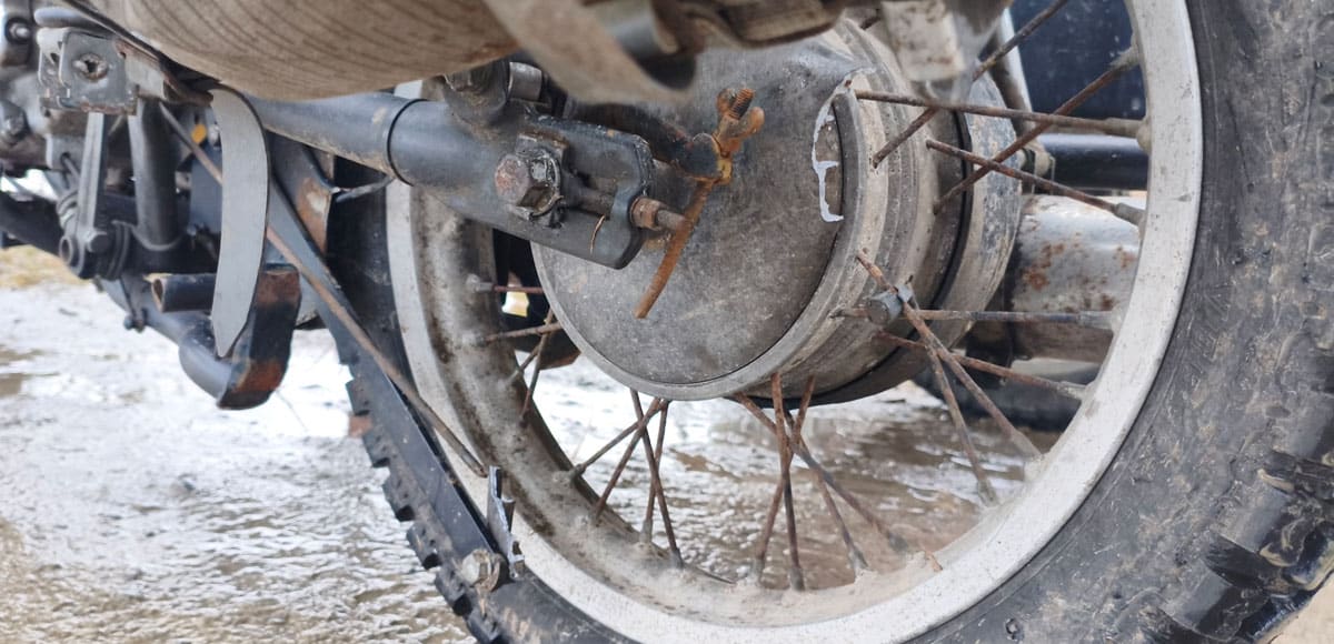 Bremsschild gebrochen